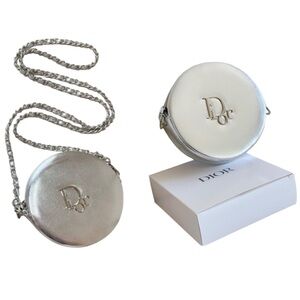 Dior Metallic Silver Crossbody Bag